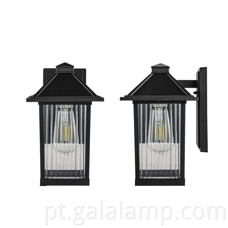 Equipamentos de parede externa retro elegantes para espaços modernos